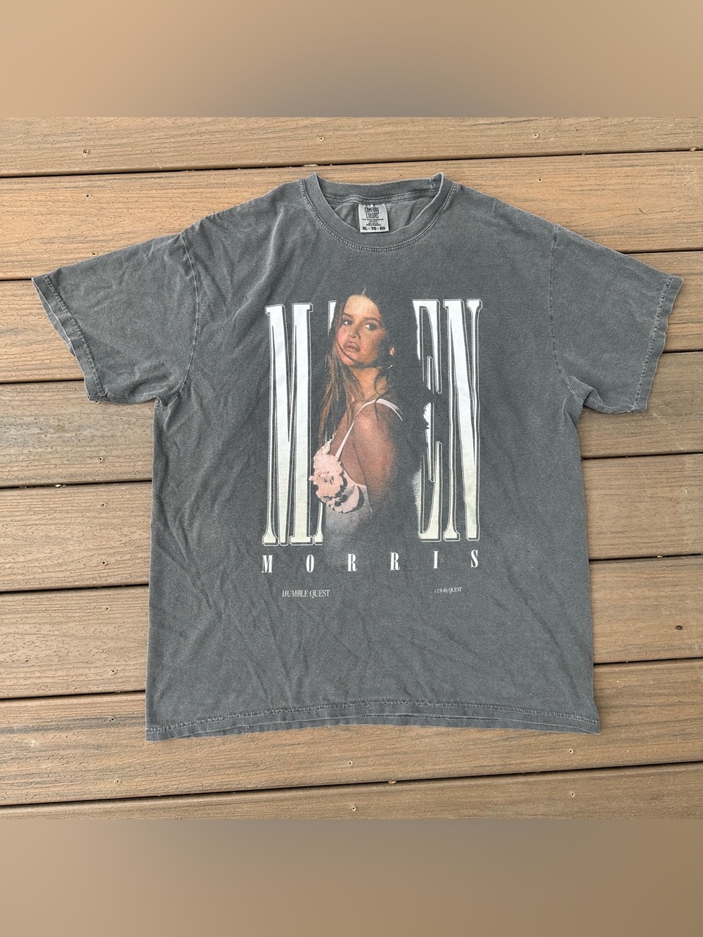 Maren Morris Comfort Colors Grey Humble Quest Short Sleeve Tshirt Size XL